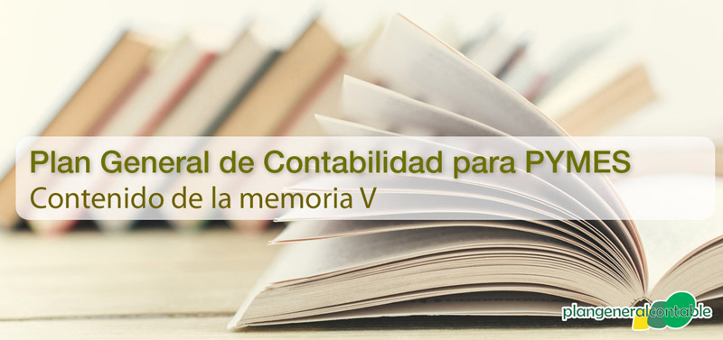 Contenido de la memoria V