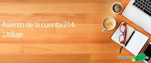 Asiento de la cuenta 214. Utillaje